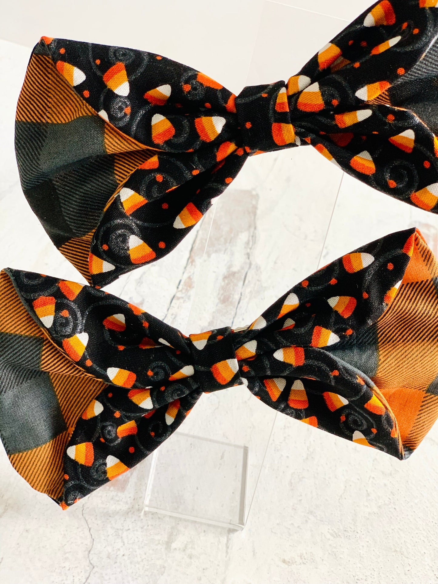 Oversized Halloween Candy Corn Hair Bow, Large Black Orange Statement Hair Clip, Fall Barrette, Halloween Party Hair Piece, Gift For Her