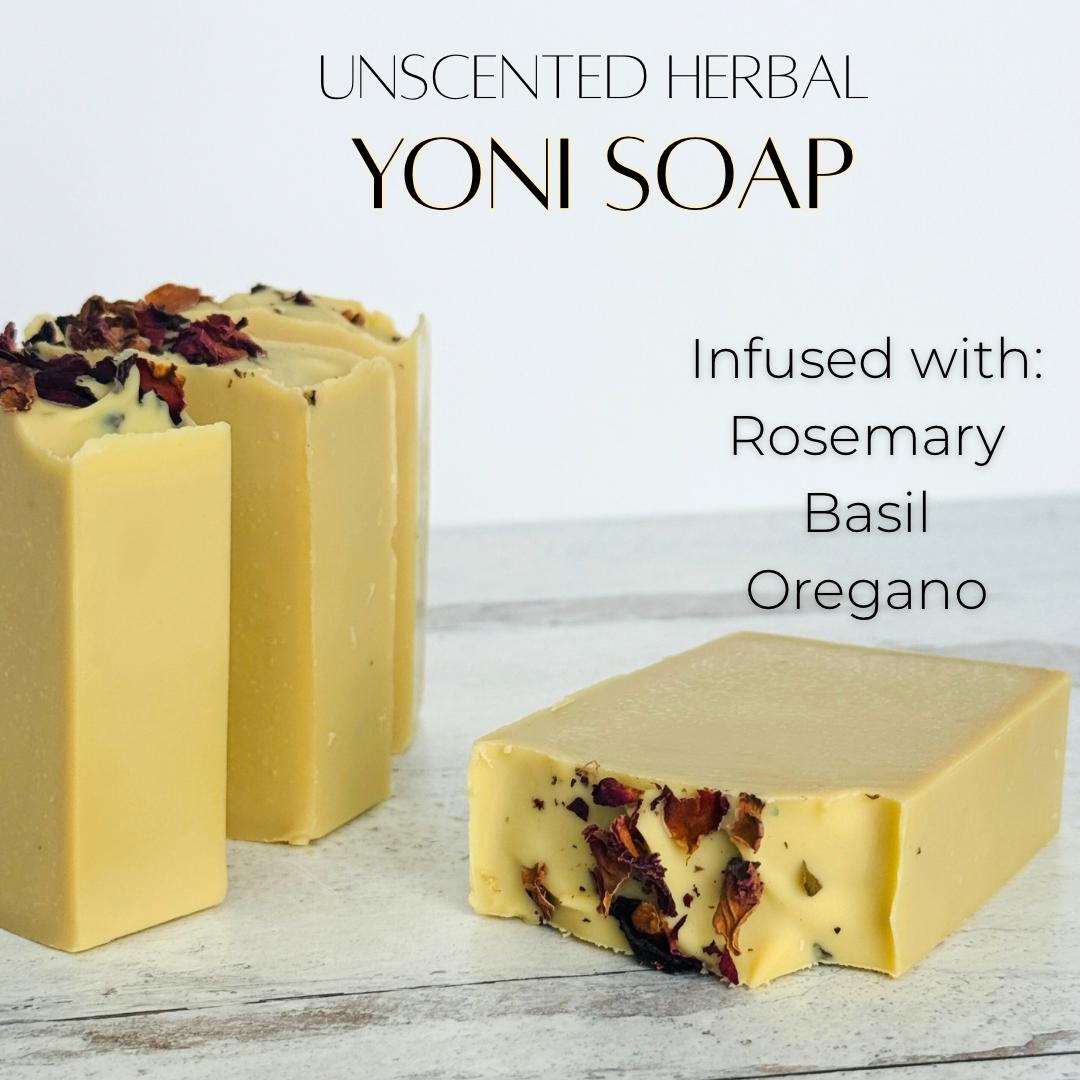 Organic Herbal Yoni Soap, Feminie Hygiene Wash, All Natural Skin Care, Bath & Body for Women