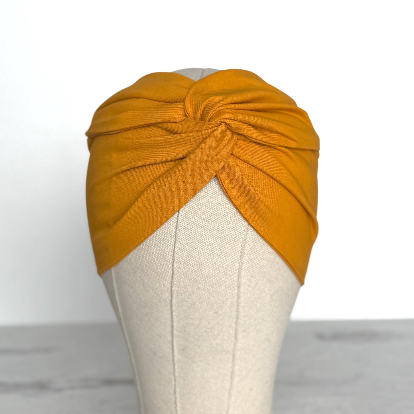 Extra Wide Adjustable Wire Headband, Yellow Wired Head Wrap, Turban, Fashion Hair Accessories for Women