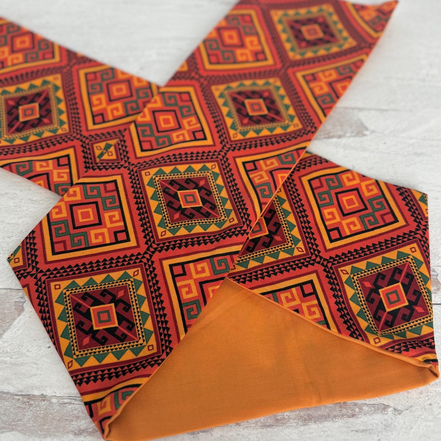 Extra Wide Reversible Wire Wrap African Print Headband, Orange Red Yellow Black Wired Headband, Head Wrap, Turban for Women, Head Scarf