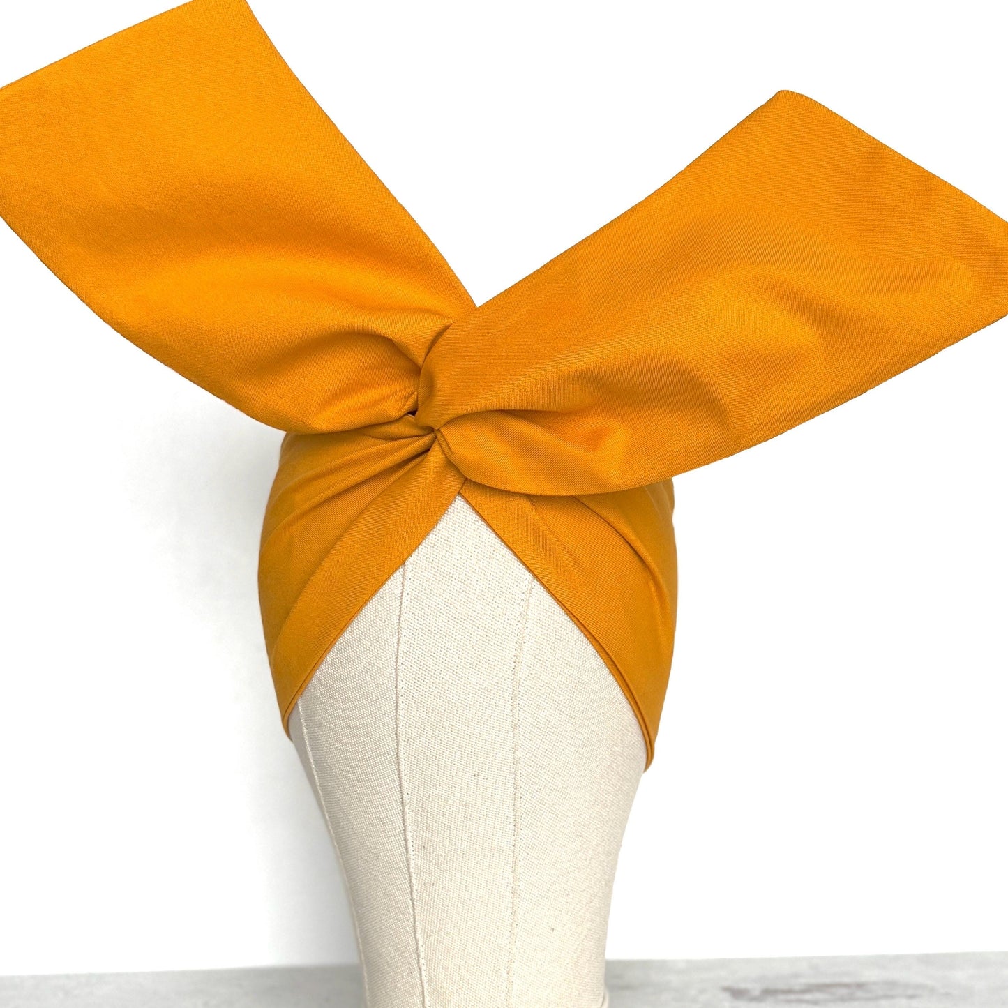 Extra Wide Adjustable Wire Headband, Yellow Wired Head Wrap, Turban, Fashion Hair Accessories for Women