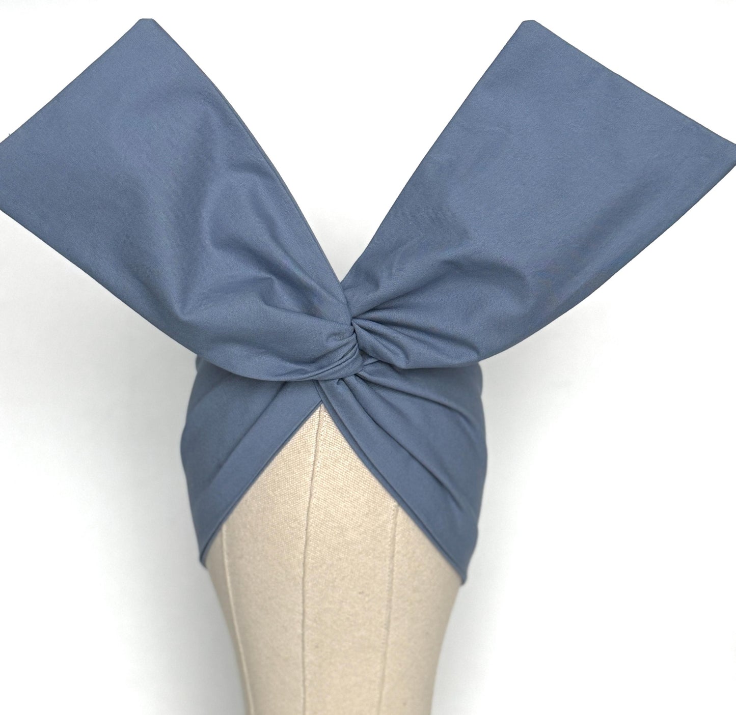 Extra Wide Adjustable Wire Headband, Light Blue Wired Head Wrap, Turban, Fashion Hair Accessories for Women