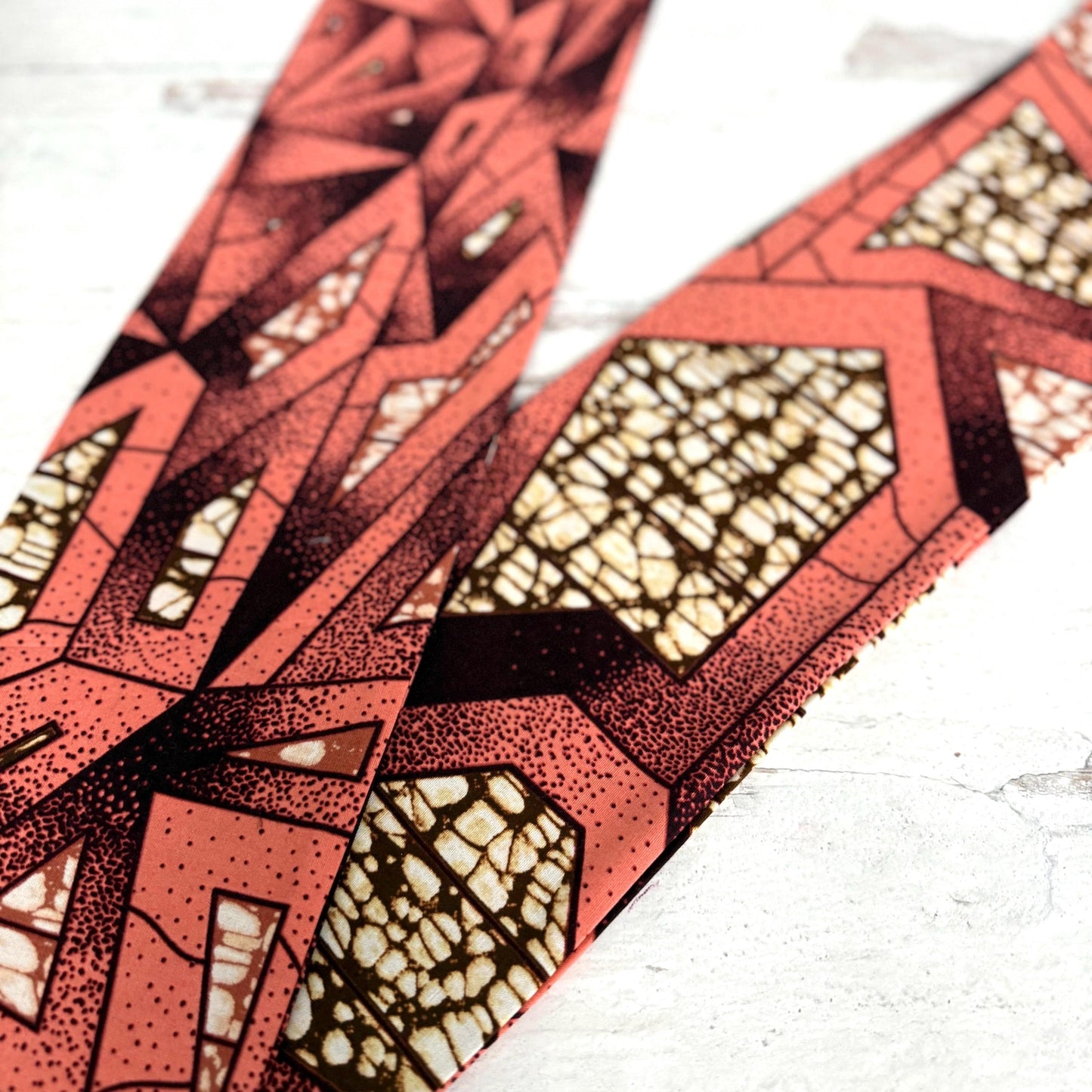 Extra Wide Adjustable Wire Wrap, Ankara Wired Headband, Pink Brown White African Fabric Head Wrap, Ankara Afro Boho Turban, Bandana