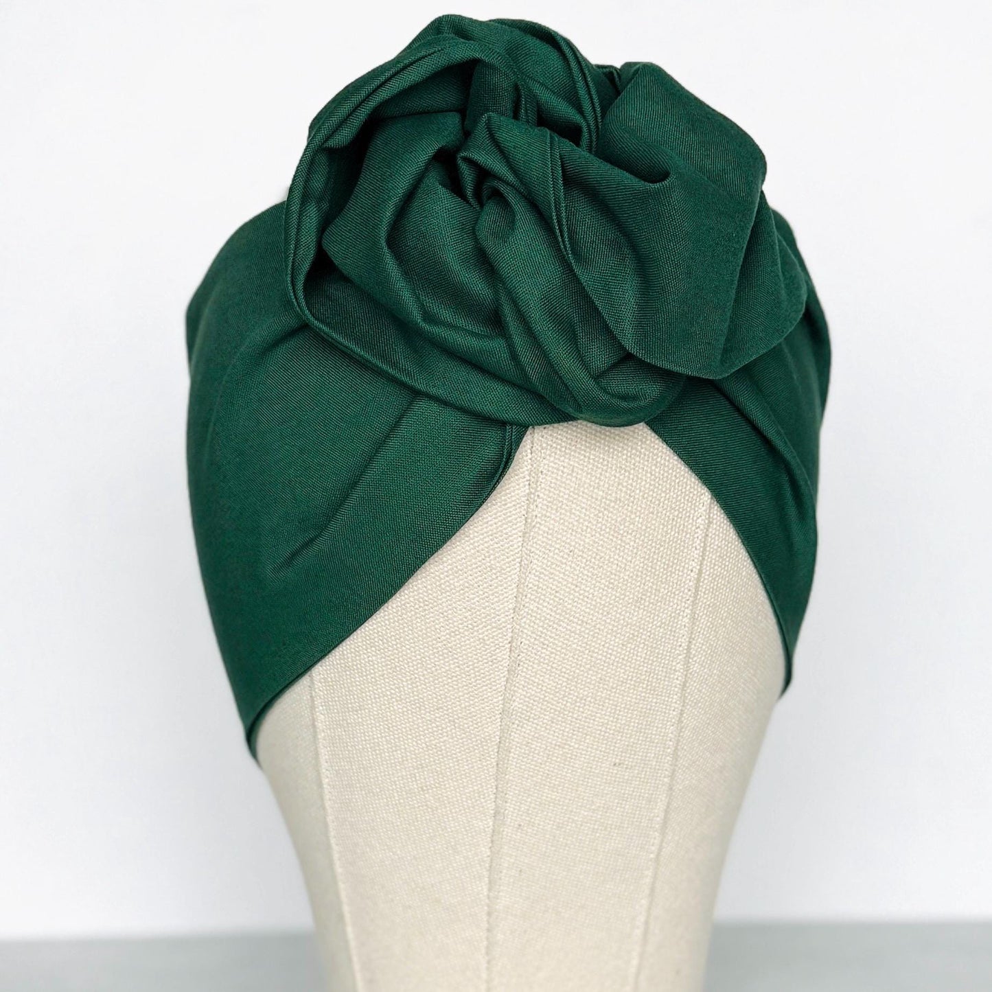 Extra Wide Adjustable Wire Headband, Emerald Green Wired Head Wrap, Turban, Fashion Hair Accessories for Women, Bandana
