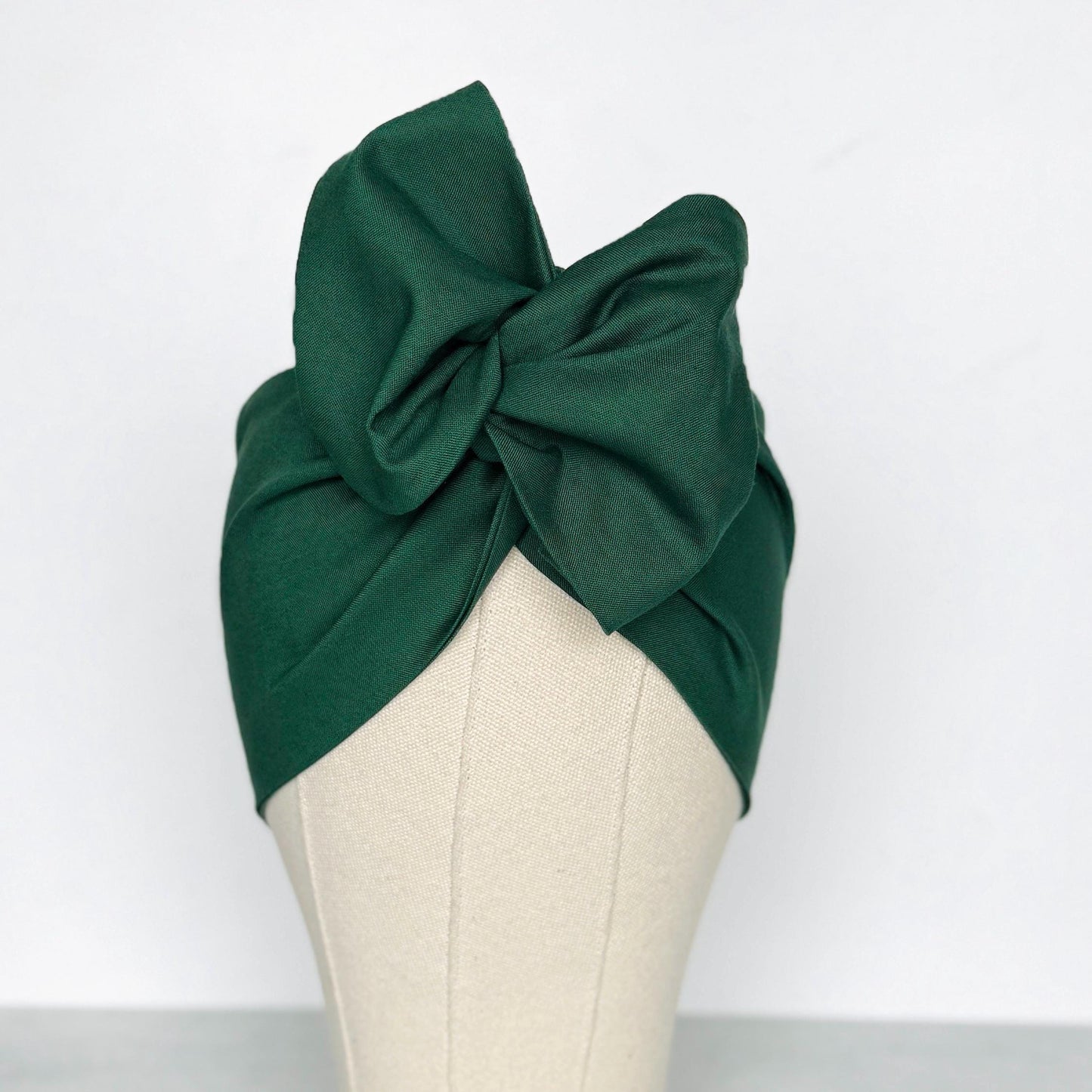 Extra Wide Adjustable Wire Headband, Emerald Green Wired Head Wrap, Turban, Fashion Hair Accessories for Women, Bandana
