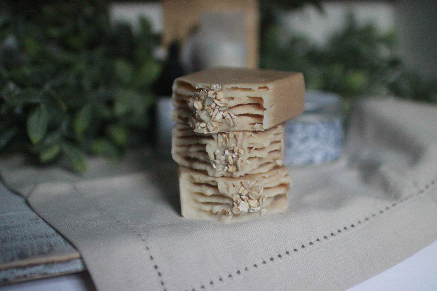 Oatmeal Milk & Honey Oatmeal Soap, Eczema Relief Handmade Soap