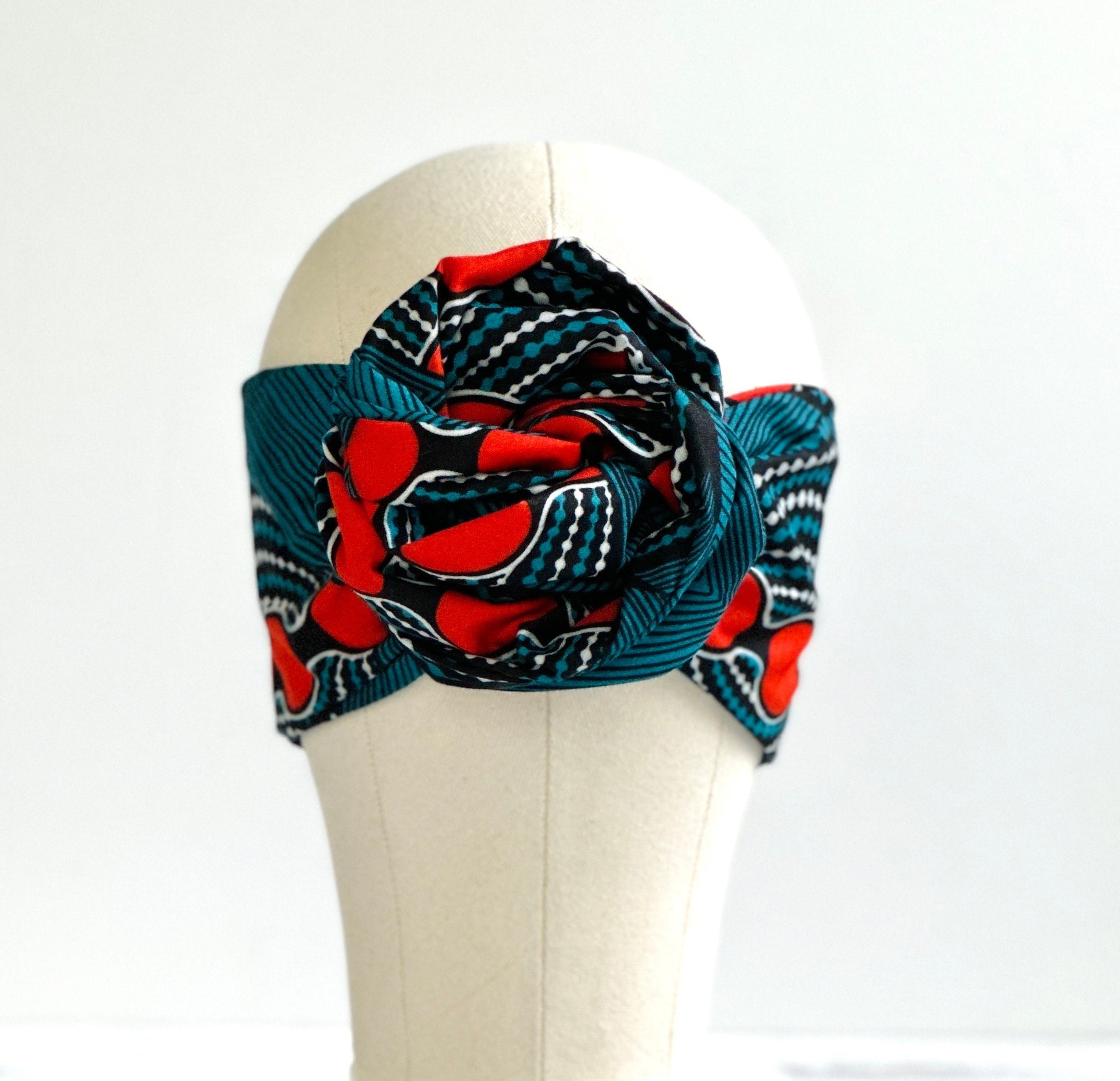 Extra Long Wide Wire Wrap Ankara Print Headband, Wired Headband, African Fabric Head Wrap, Headband for Women, Boho Accessories, Turban