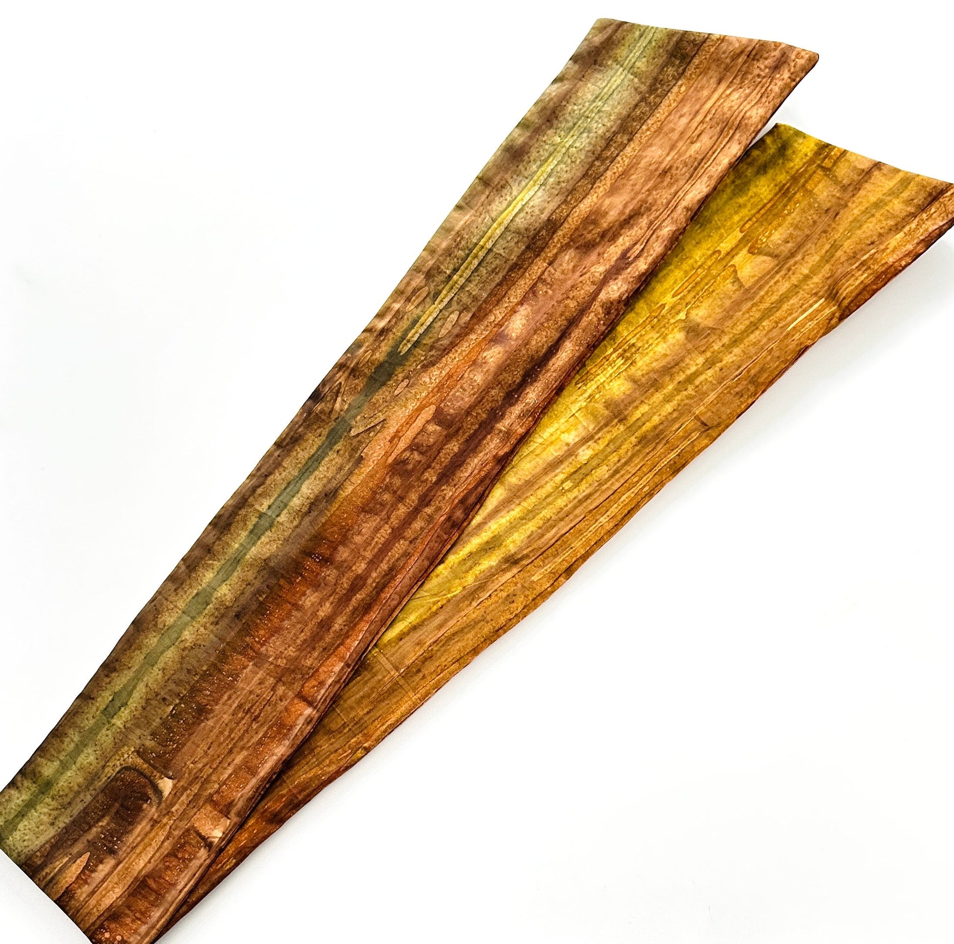 Extra Long Wire Wrapped Batik Headband, Batik Fabric Brown, Wired Headband, Fabric Head Wrap, Headband, Boho Chic Accessories (CAYENNE)