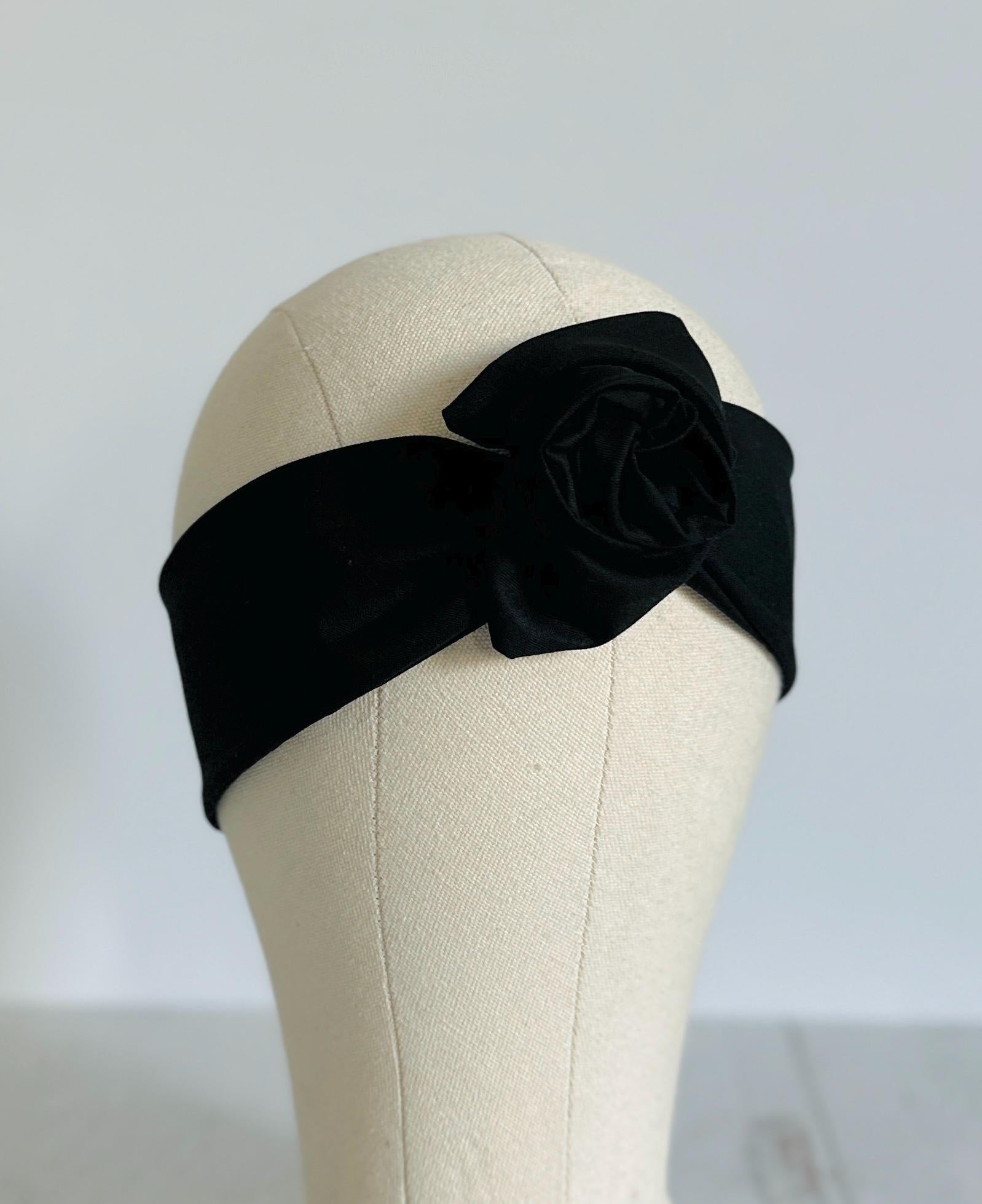 Mini Adjustable Wire Head Wrap, Black Wired Headband, Bendable Fabric Head Wrap, Women Head Scarf, Gift Ideas Mom Wife Friend