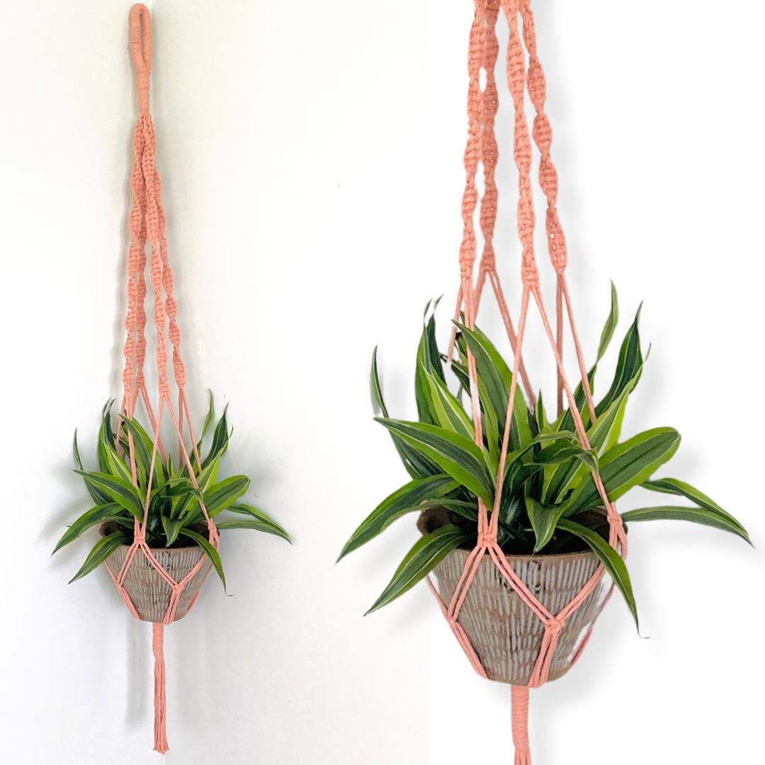 Macrame Plant Hanger, Indoor Planter, Hanging Plant Pot