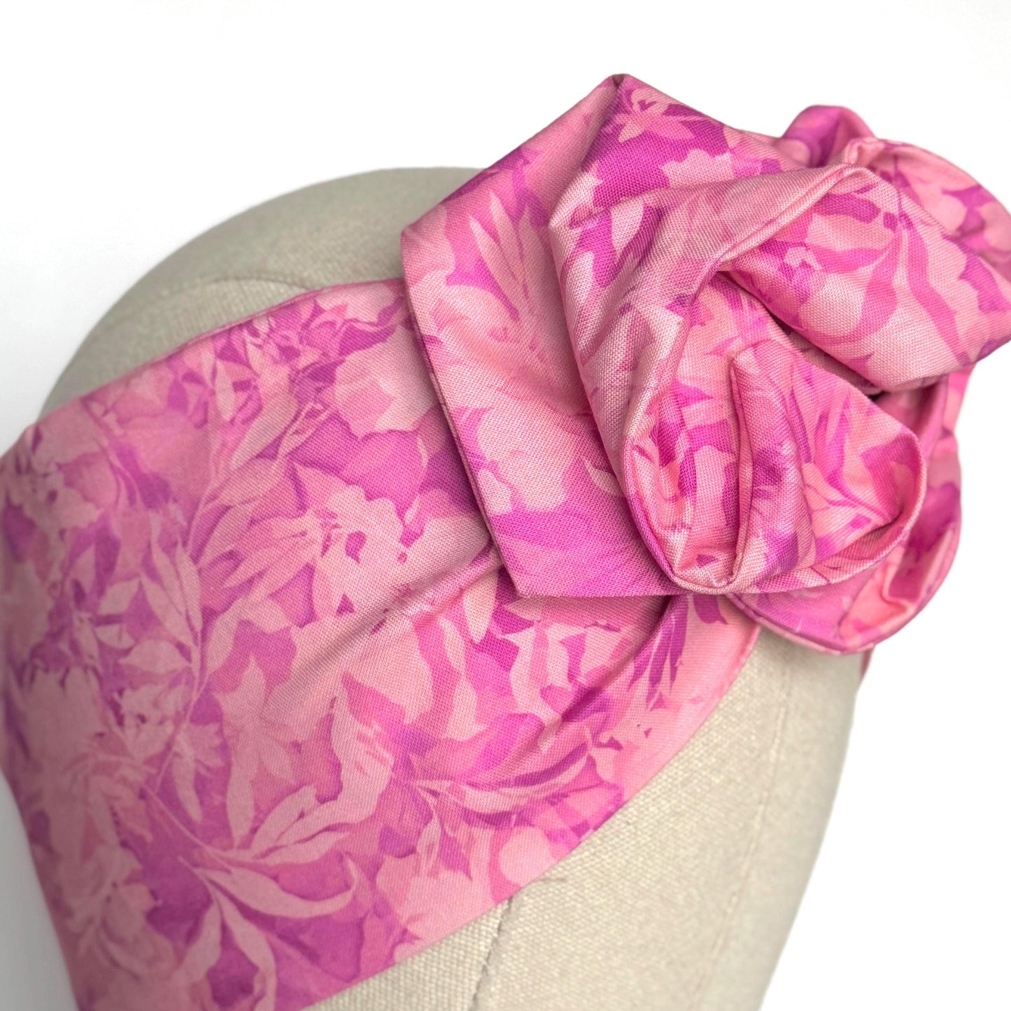 Extra Wide Adjustable Wire Headband, Print Tropical Floral Print, Boho Wired Headband, Fabric Head Wrap, BendableTurban, Gift for Her