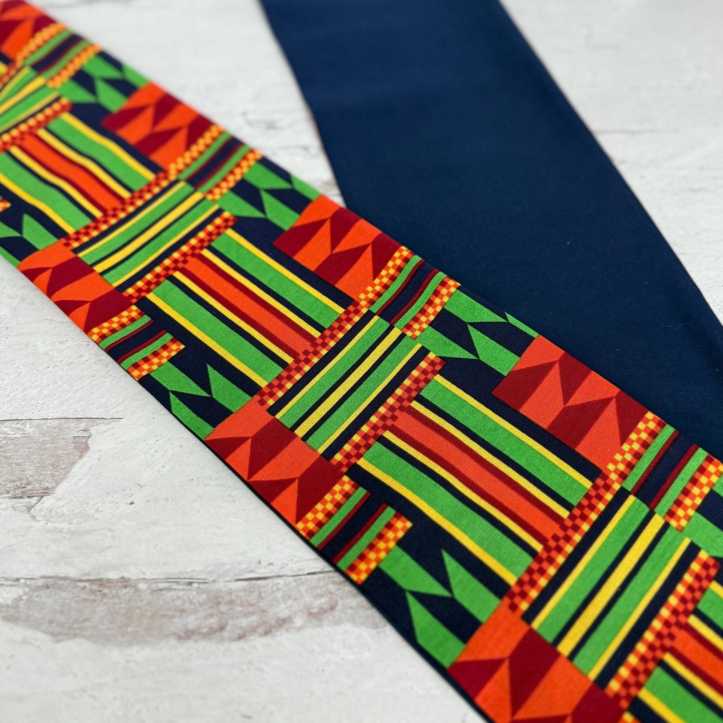 Extra Wide Reversible Wire Wrap African Print Headband, Orange Red Yellow Blue Wired Headband, Head Wrap, Turban for Women, Head Scarf