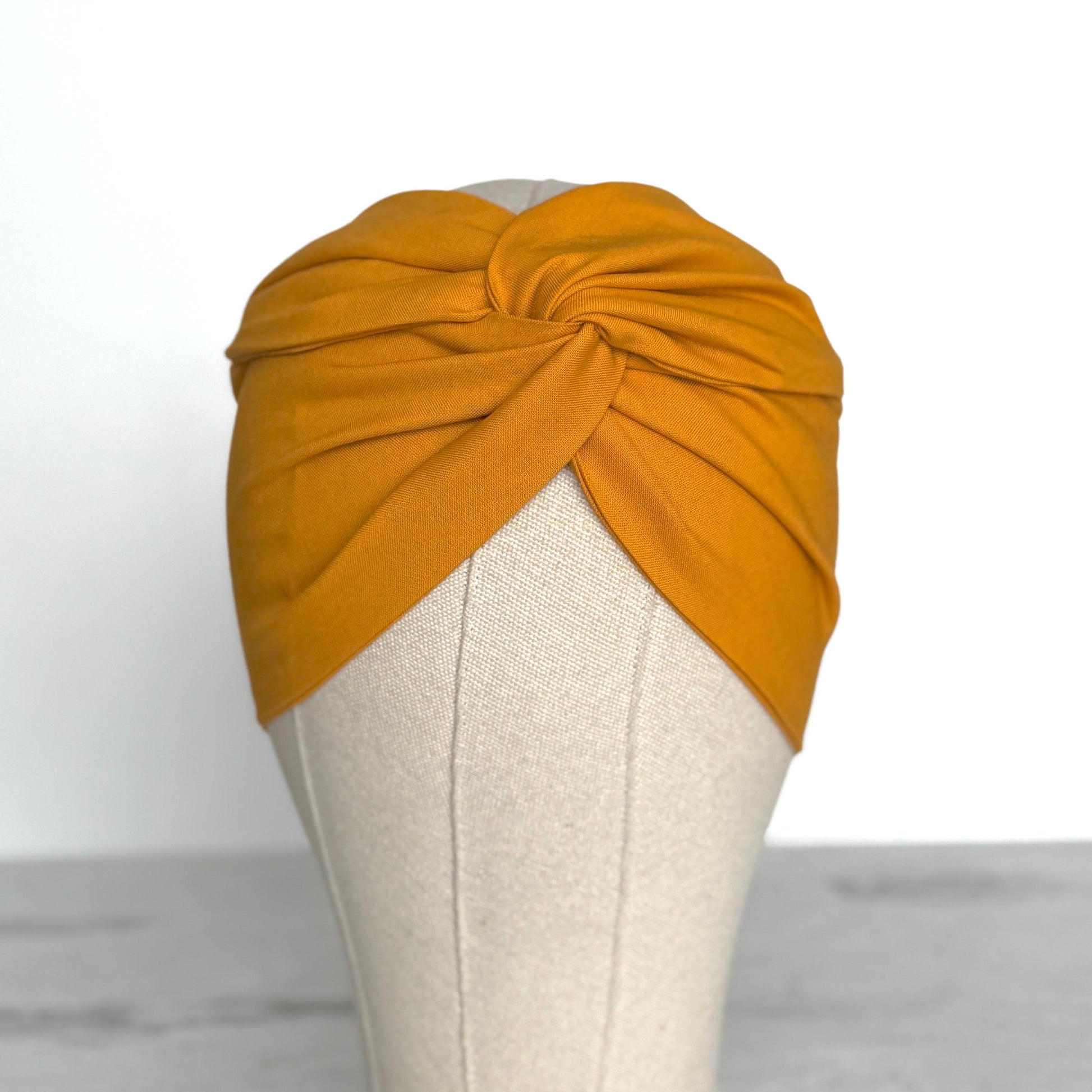 Extra Wide Adjustable Wire Headband, Yellow Wired Head Wrap, Turban, Fashion Hair Accessories for Women