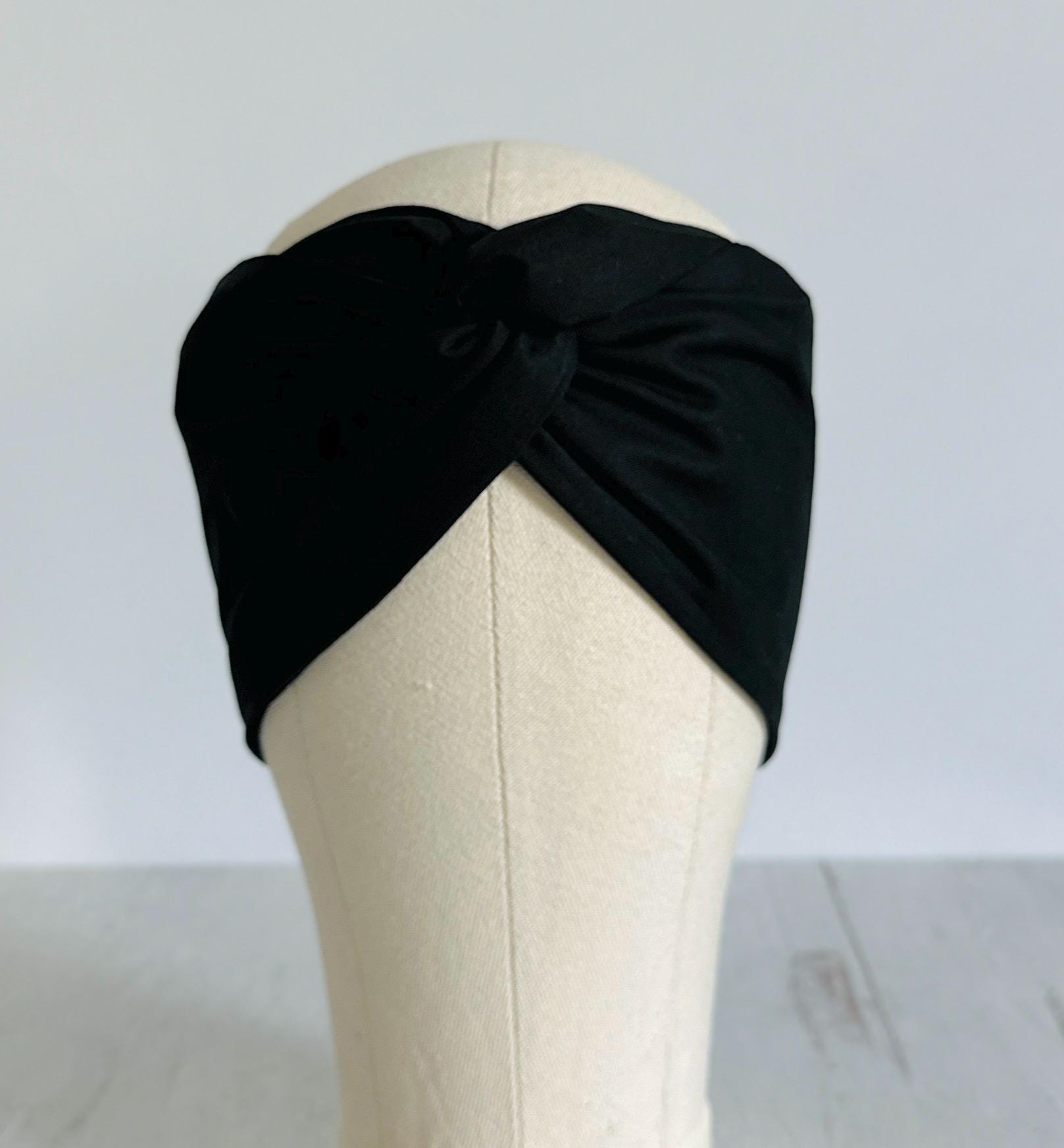 Extra Wide Adjustable Wire Headband, Black White Navy Red Grey Wired Head Wrap, Turban, Fashion Hair Accessories for Women