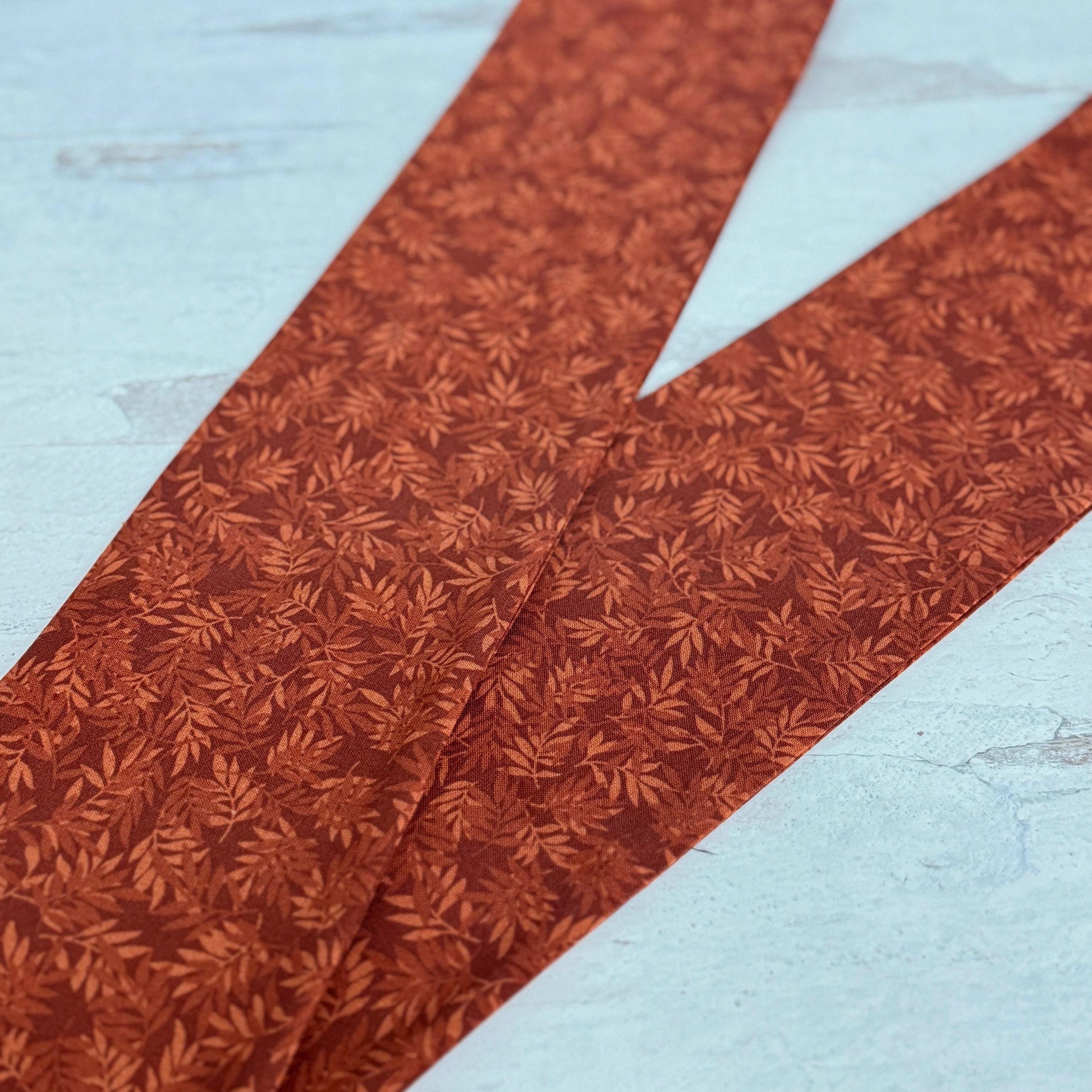 Extra Wide Bendable Wire Headband, Fall Floral Print Brown Wired Head Wrap For Women, Adjustable Fabric Turban, Autumn Winter Head Scarf