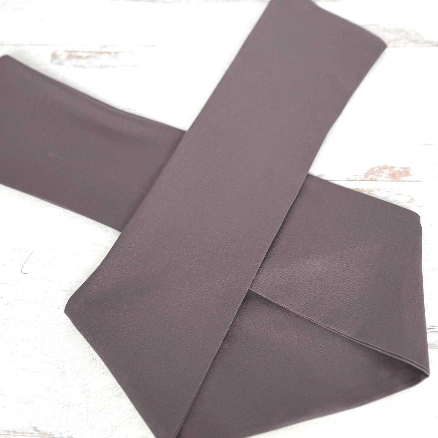 Extra Wide Adjustable Wire Headband, Dark Smoke Gray Solid Print Wired Head Wrap, Turban, Fall Fashion Hair Accessories for Women