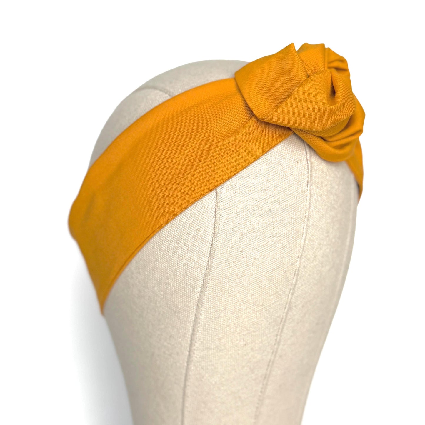 Mini Adjustable Wire Head Wrap, Yellow Wired Headband, Bendable Fabric Head Wrap, Women Head Scarf, Gift Ideas Mom Wife Friend
