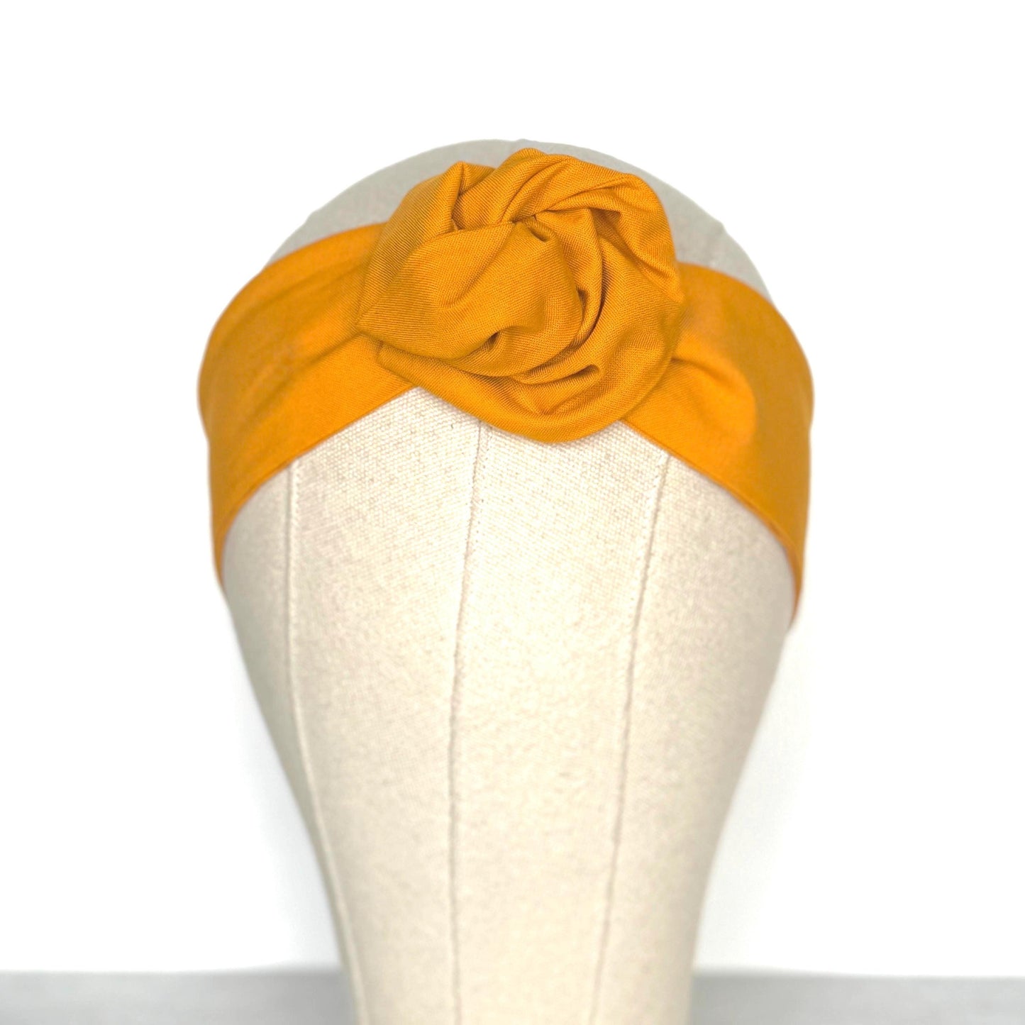 Mini Adjustable Wire Head Wrap, Yellow Wired Headband, Bendable Fabric Head Wrap, Women Head Scarf, Gift Ideas Mom Wife Friend