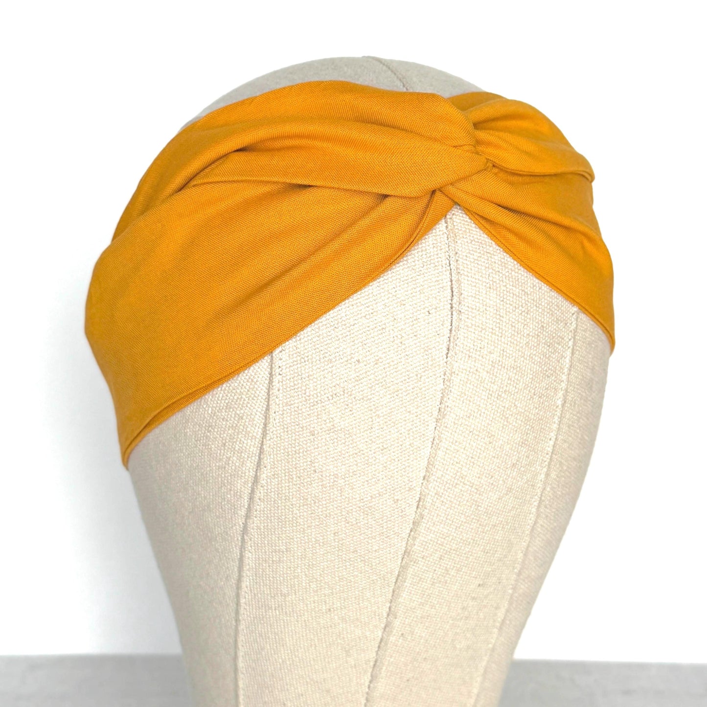 Mini Adjustable Wire Head Wrap, Yellow Wired Headband, Bendable Fabric Head Wrap, Women Head Scarf, Gift Ideas Mom Wife Friend