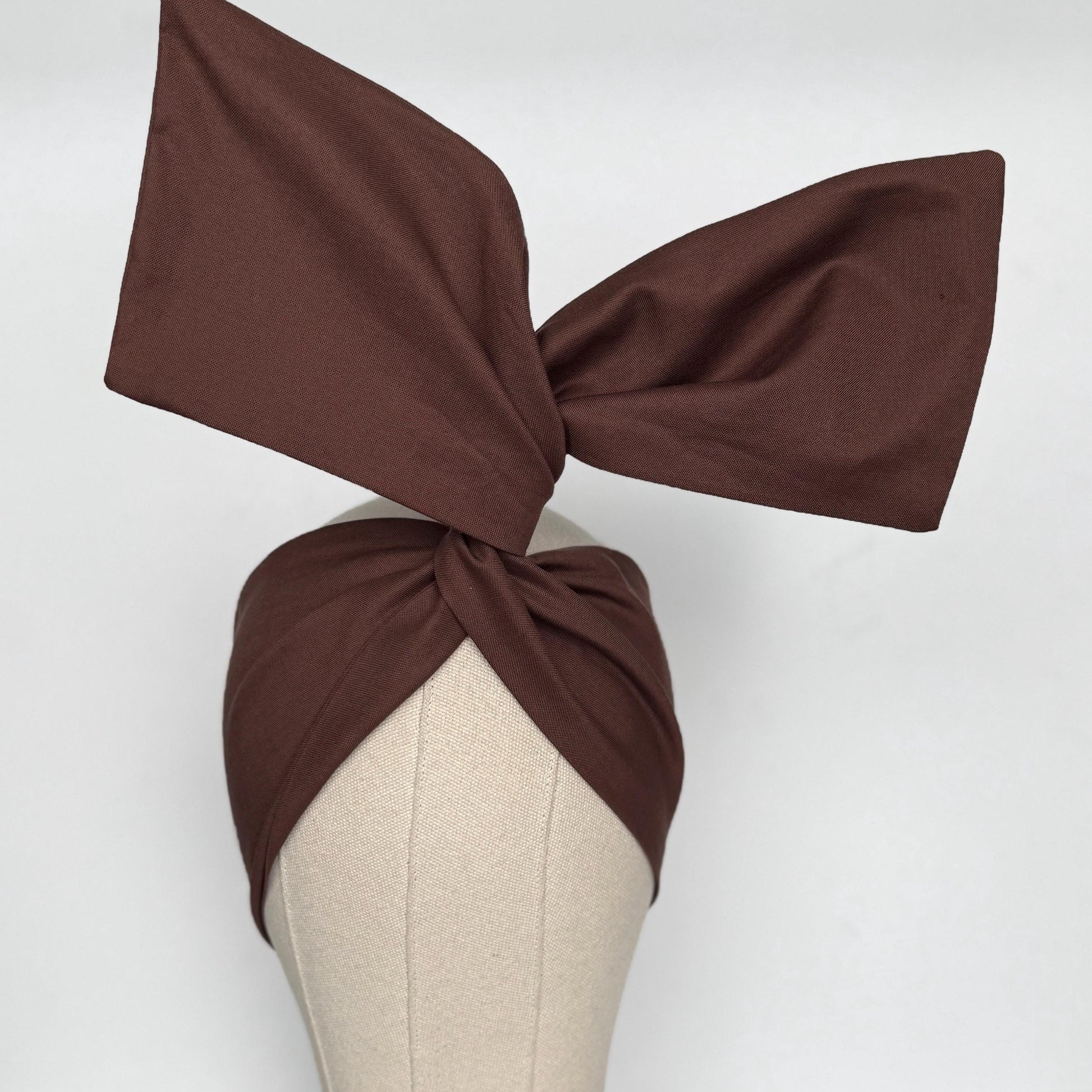 Extra Wide Adjustable Wire Headband, Brown Wired Head Wrap, Turban, Fall Fashion Hair Accessories for Women