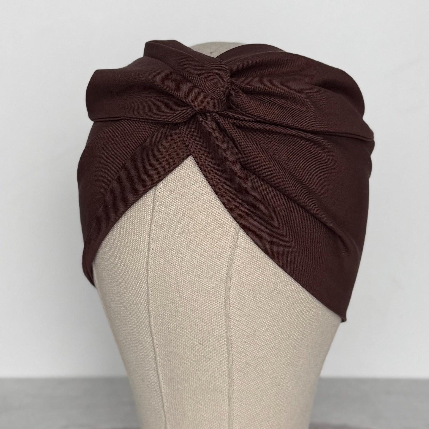 Extra Wide Adjustable Wire Headband, Brown Wired Head Wrap, Turban, Fall Fashion Hair Accessories for Women