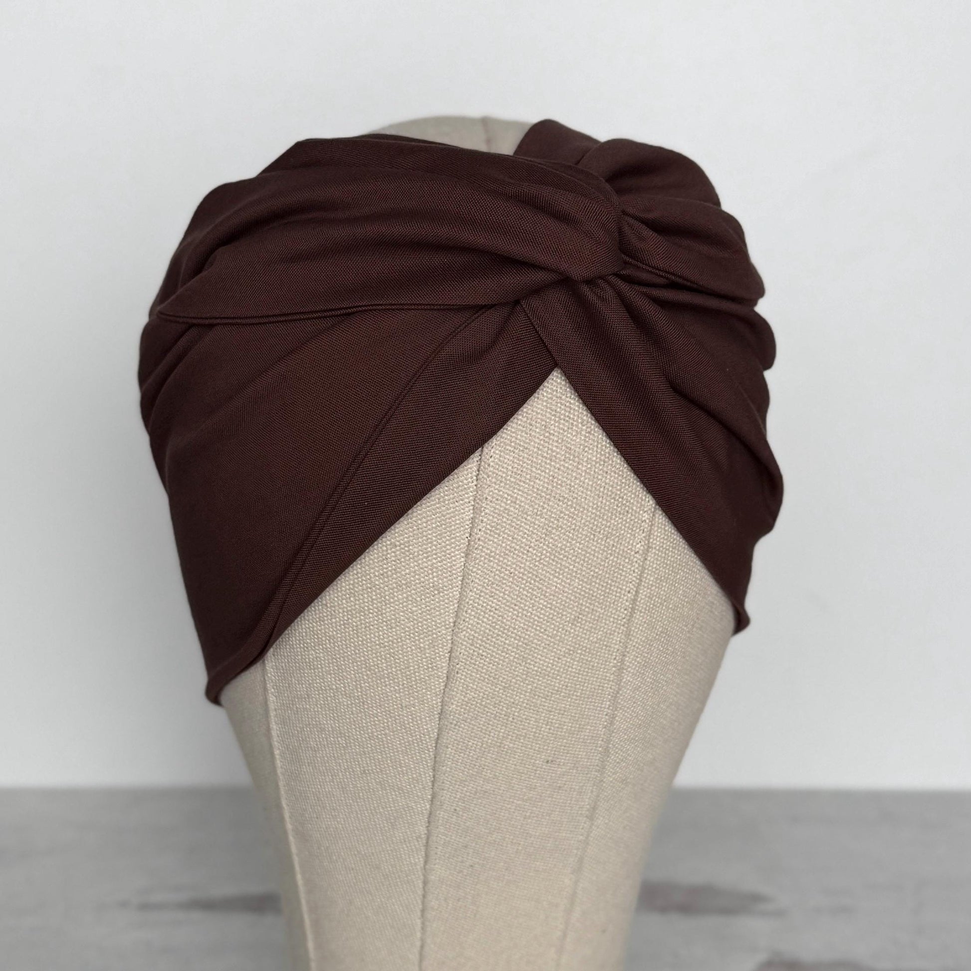 Extra Wide Adjustable Wire Headband, Brown Wired Head Wrap, Turban, Fall Fashion Hair Accessories for Women