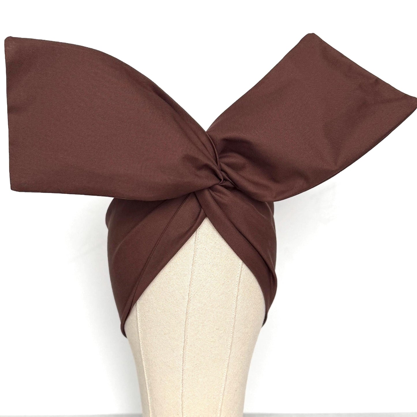Extra Wide Adjustable Wire Headband, Brown Wired Head Wrap, Turban, Fall Fashion Hair Accessories for Women
