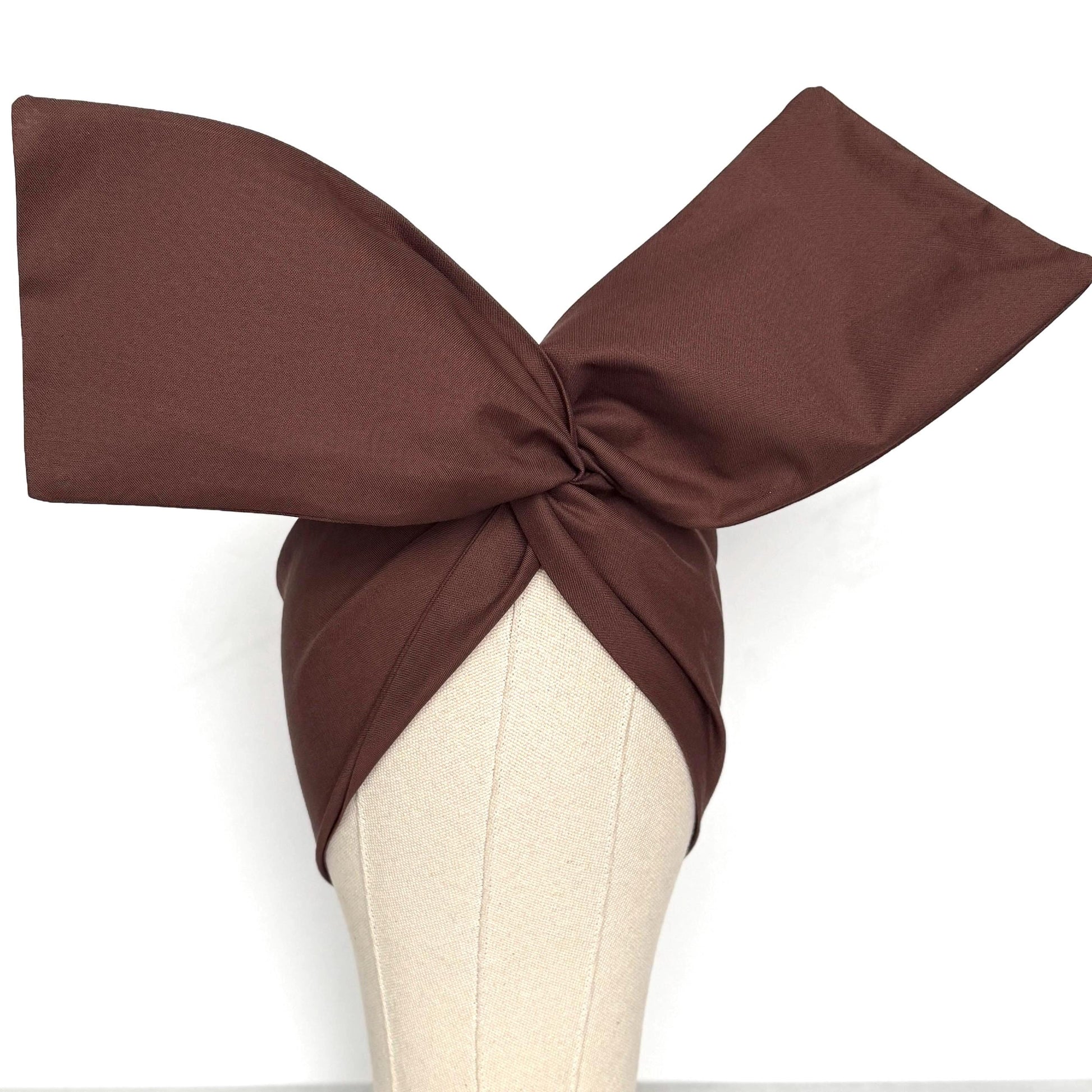Extra Wide Adjustable Wire Headband, Brown Wired Head Wrap, Turban, Fall Fashion Hair Accessories for Women