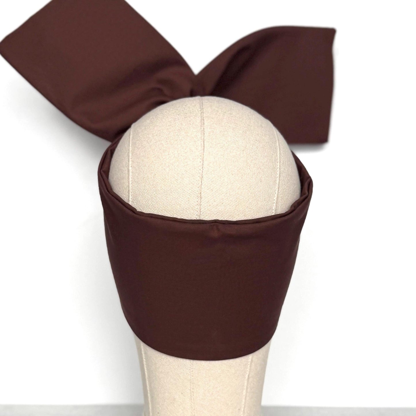 Extra Wide Adjustable Wire Headband, Brown Wired Head Wrap, Turban, Fall Fashion Hair Accessories for Women