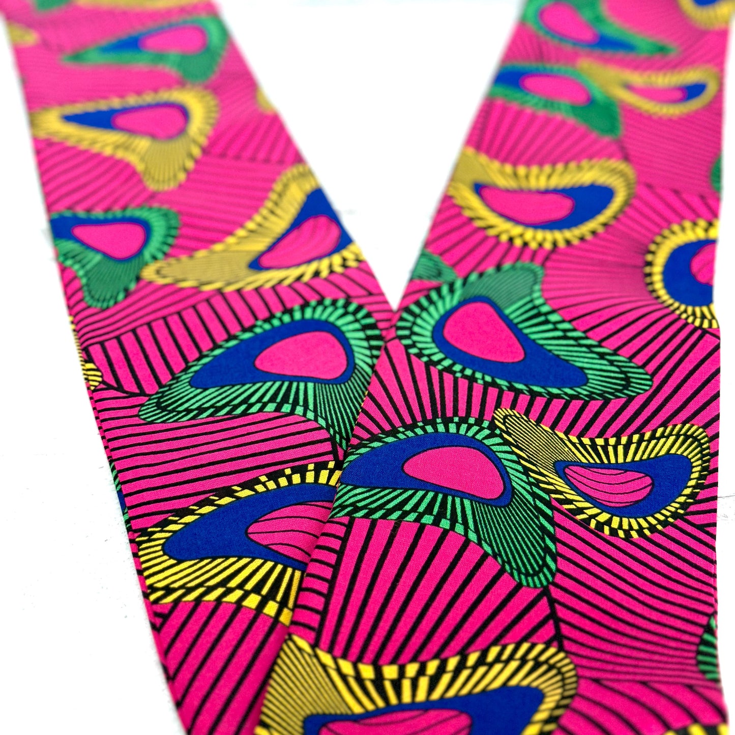 Extra Wide Adjustable Wire Headband African Print, Fuscia Yellow Purple Boho Wired Headband, Fabric Head Wrap, Turban, Gift for Her, Scarf