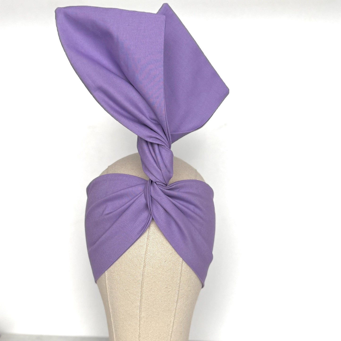Extra Wide Adjustable Wire Headband, Light Purple Lilac Wired Head Wrap, Turban, Fashion Hair Accessories for Women