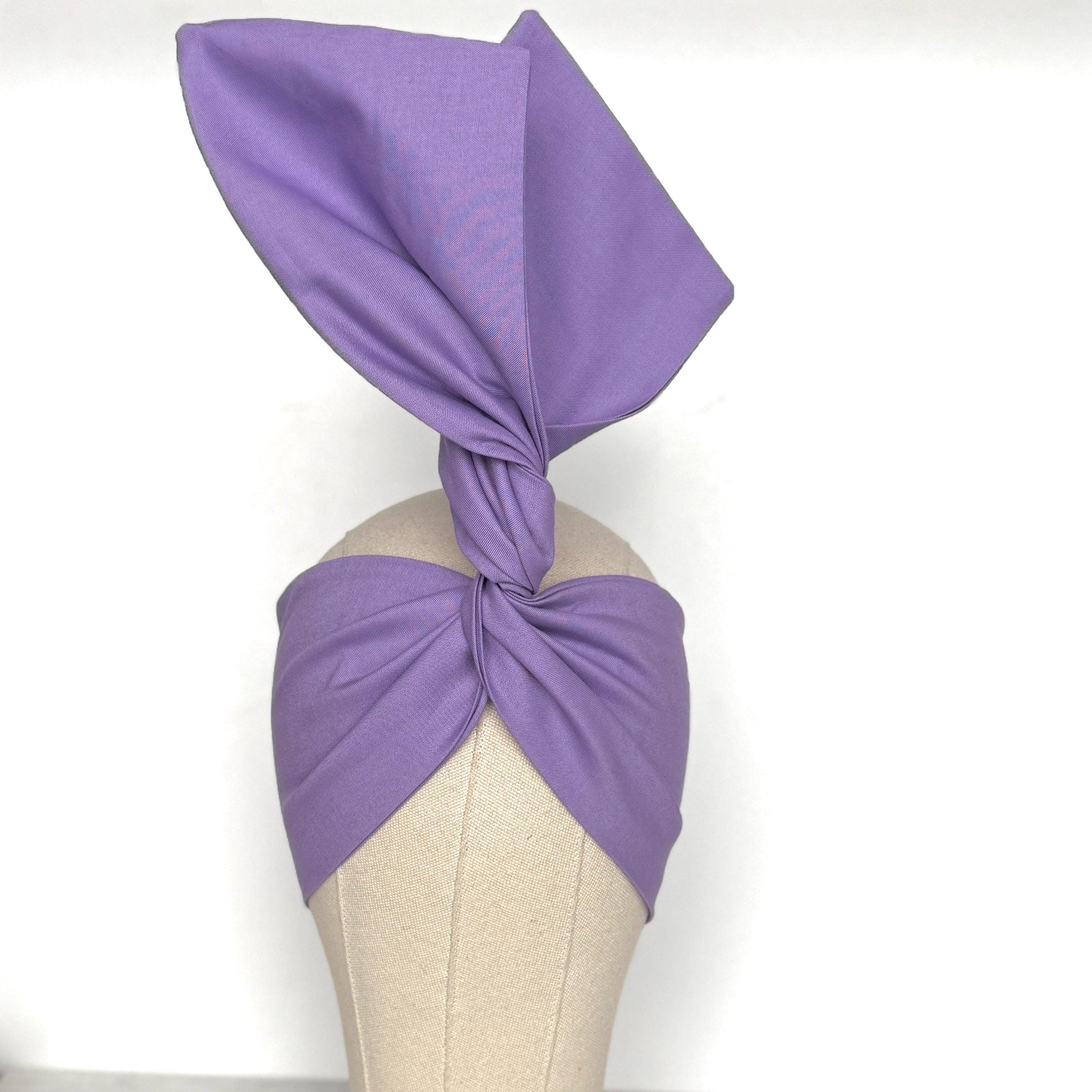 Extra Wide Adjustable Wire Headband, Light Purple Lilac Wired Head Wrap, Turban, Fashion Hair Accessories for Women