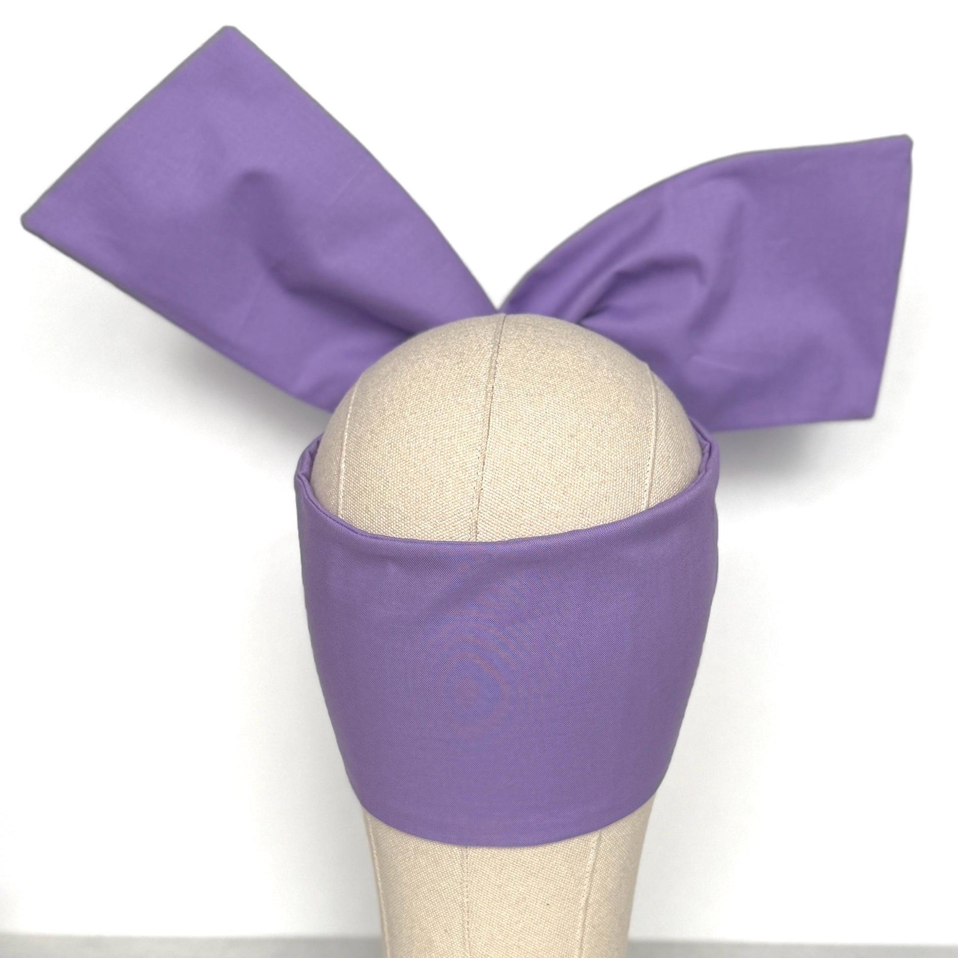 Extra Wide Adjustable Wire Headband, Light Purple Lilac Wired Head Wrap, Turban, Fashion Hair Accessories for Women