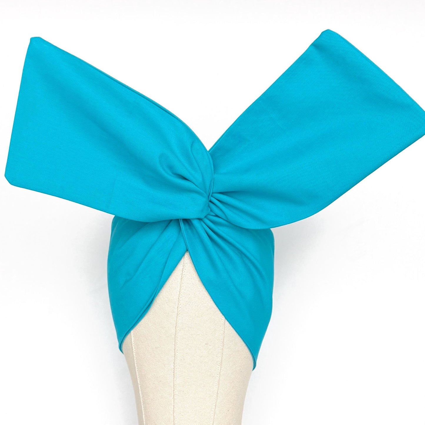 Extra Wide Adjustable Wire Headband, Teal Wired Head Wrap, Turban, Fall Fashion Hair Accessories for Women