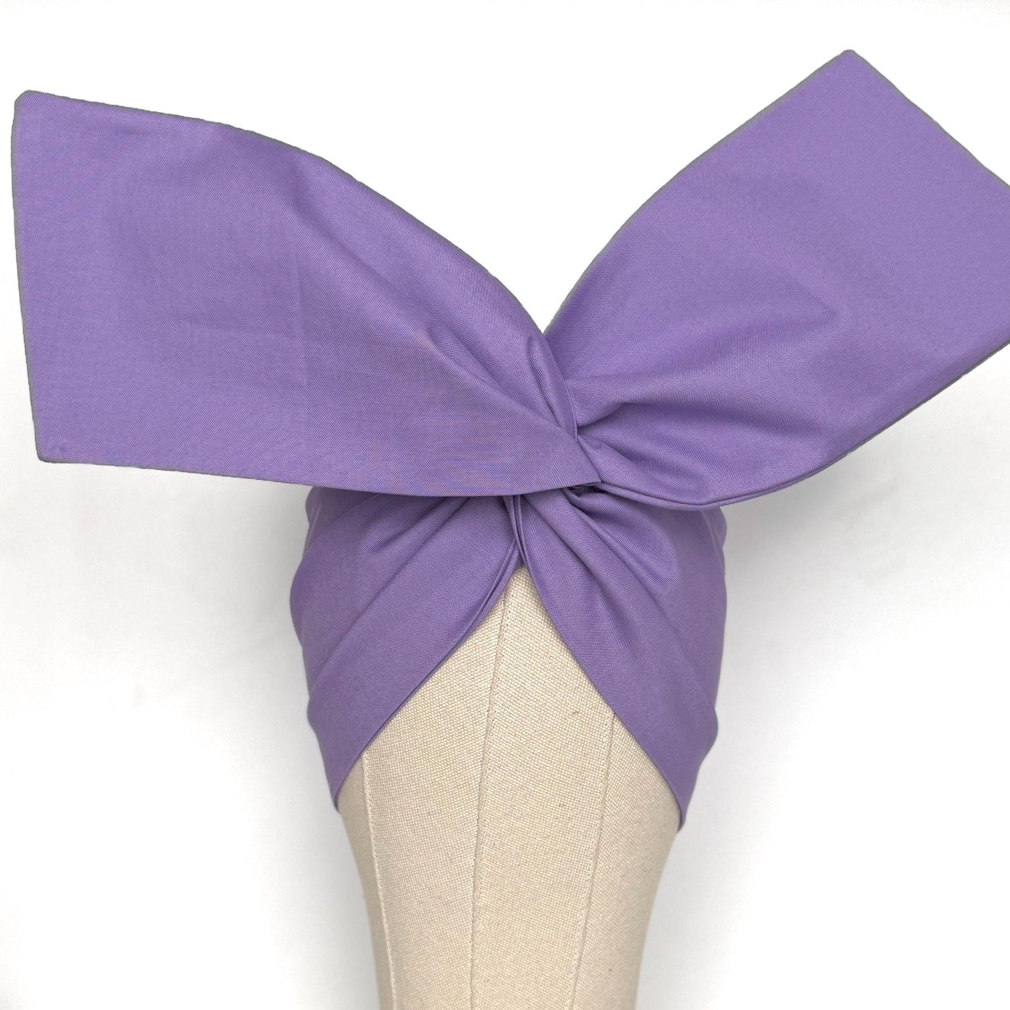 Extra Wide Adjustable Wire Headband, Light Purple Lilac Wired Head Wrap, Turban, Fashion Hair Accessories for Women
