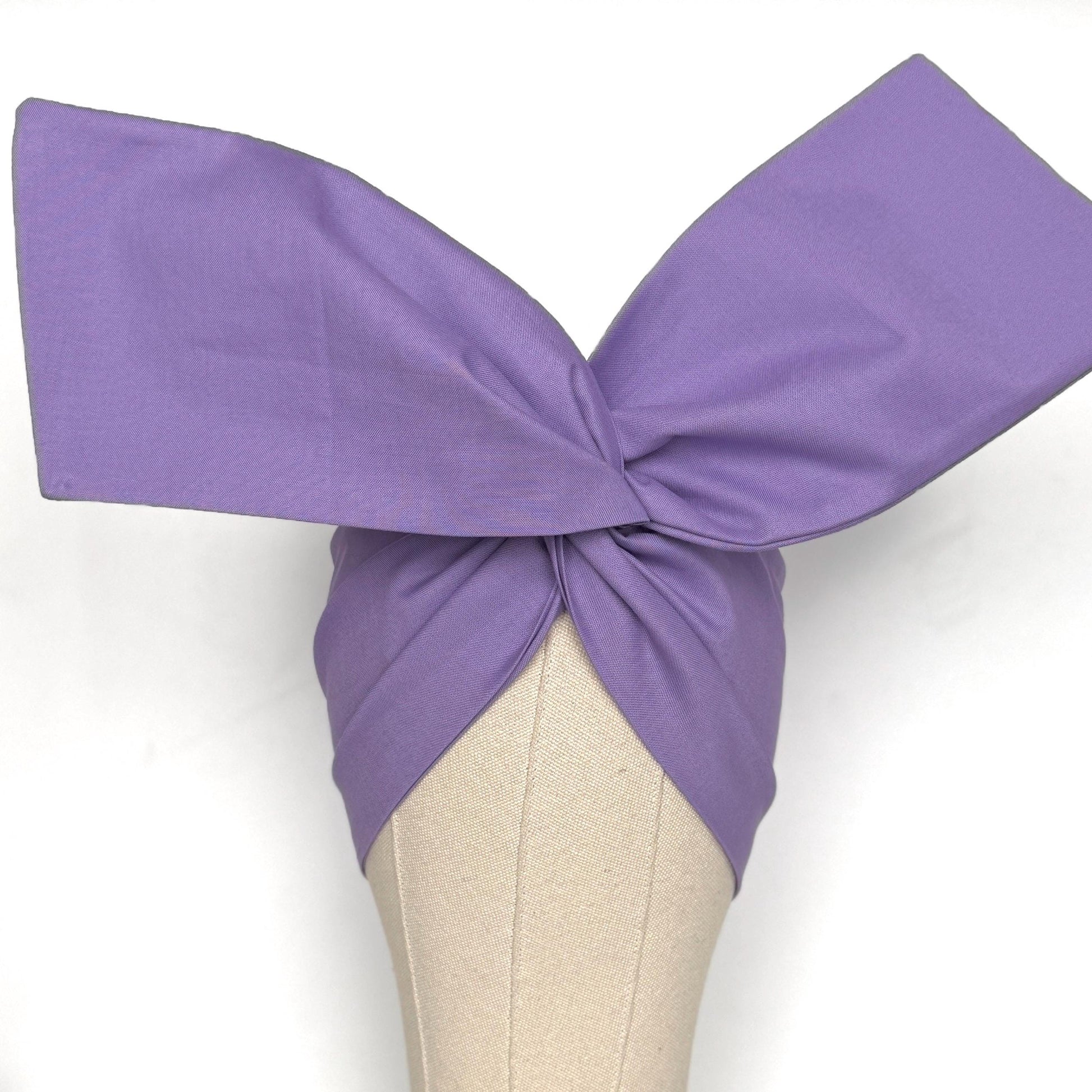 Extra Wide Adjustable Wire Headband, Light Purple Lilac Wired Head Wrap, Turban, Fashion Hair Accessories for Women
