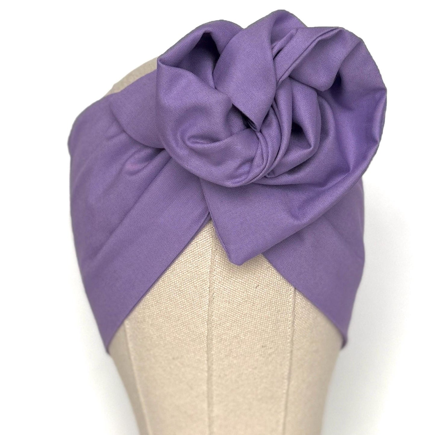Extra Wide Adjustable Wire Headband, Light Purple Lilac Wired Head Wrap, Turban, Fashion Hair Accessories for Women