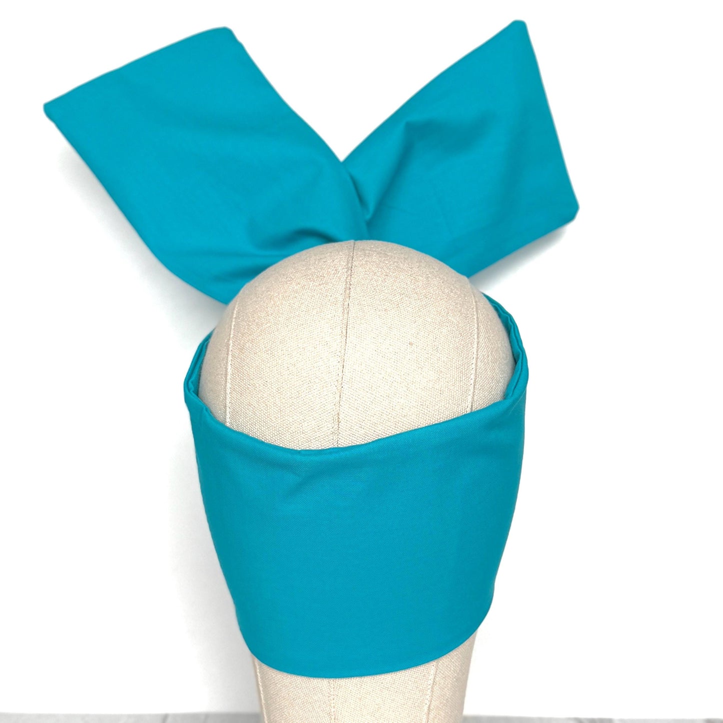 Extra Wide Adjustable Wire Headband, Teal Wired Head Wrap, Turban, Fall Fashion Hair Accessories for Women