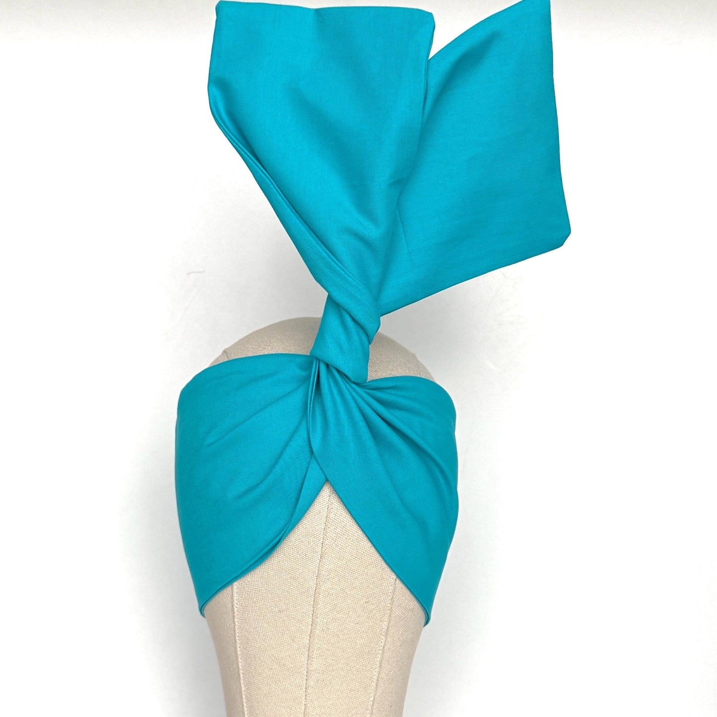 Extra Wide Adjustable Wire Headband, Teal Wired Head Wrap, Turban, Fall Fashion Hair Accessories for Women