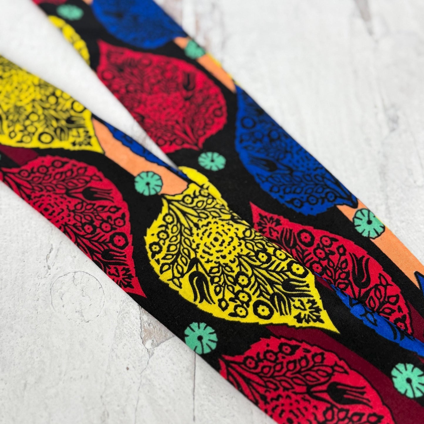 Mini Adjustable Reversible Ankara Wire Head Wrap, Red Yellow African Print Wired Headband, Fabric Head Wrap, Women Hair Scarf, Accessories
