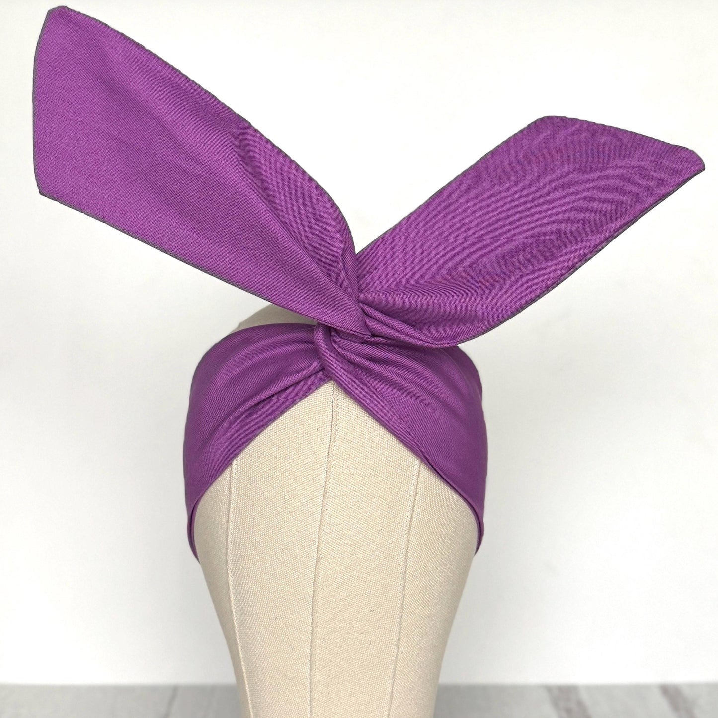 Mini Adjustable Wire Head Wrap, Purple Wired Headband, Bendable Fabric Head Wrap, Women Head Scarf, Gift Ideas Mom Wife Friend