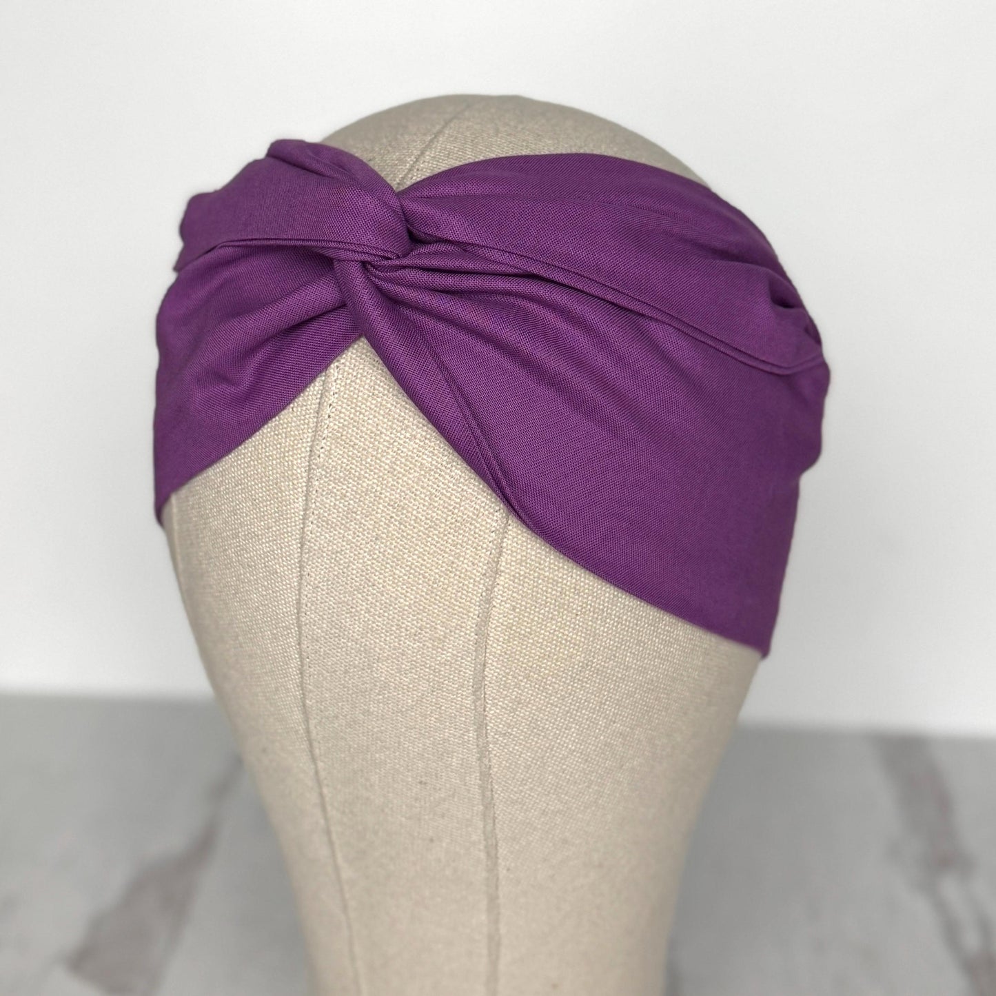 Mini Adjustable Wire Head Wrap, Purple Wired Headband, Bendable Fabric Head Wrap, Women Head Scarf, Gift Ideas Mom Wife Friend