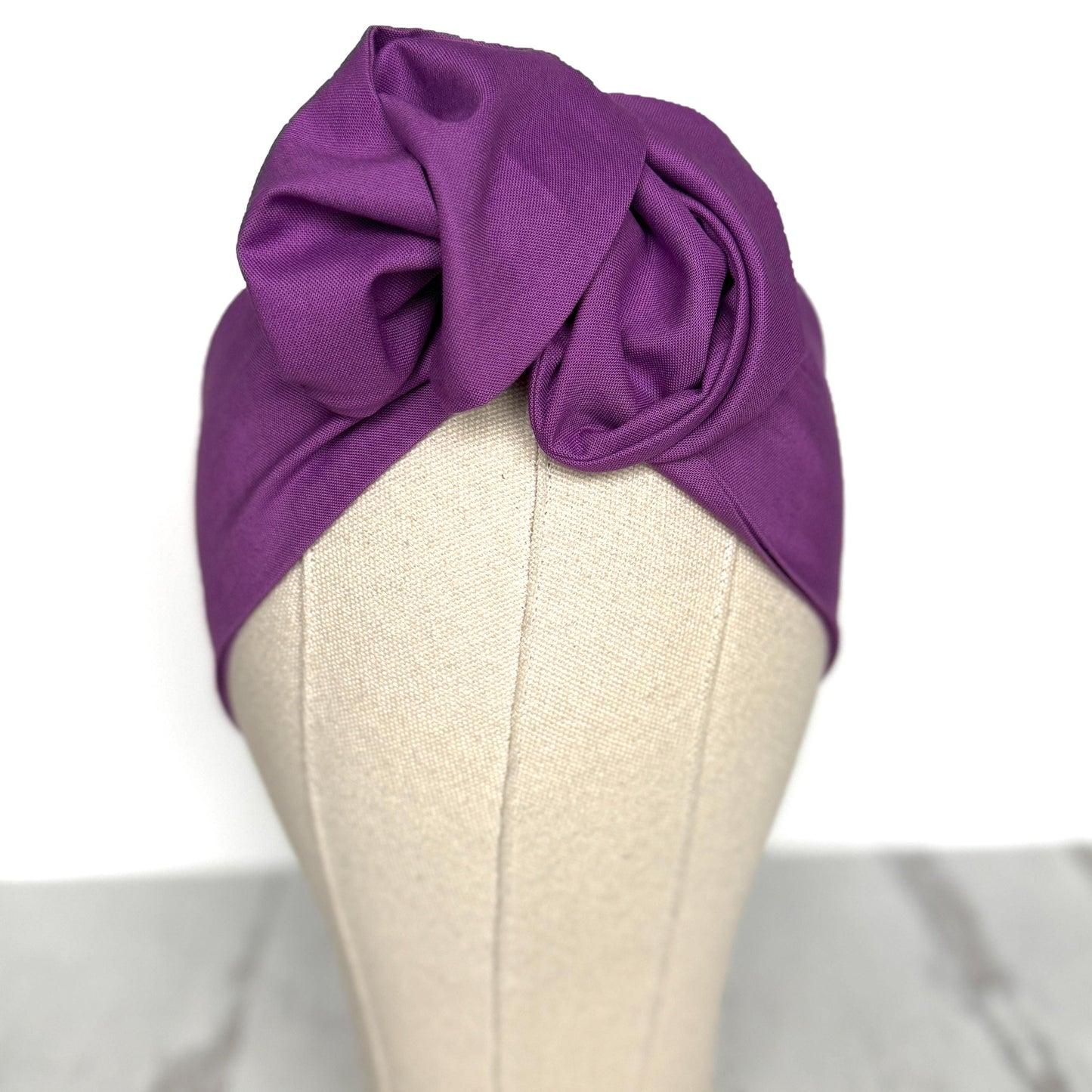 Mini Adjustable Wire Head Wrap, Purple Wired Headband, Bendable Fabric Head Wrap, Women Head Scarf, Gift Ideas Mom Wife Friend