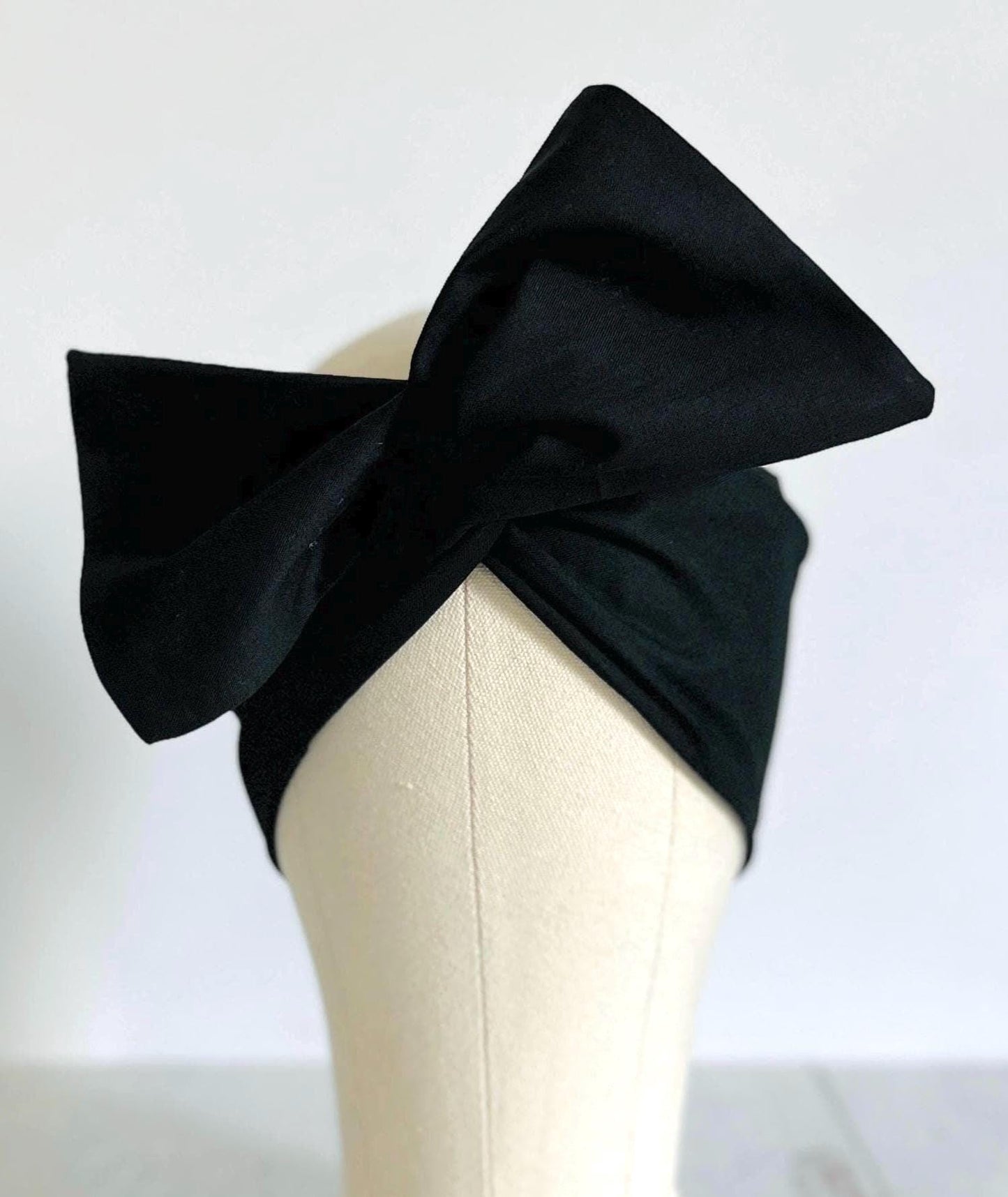 Extra Wide Adjustable Wire Headband, Black Wired Head Wrap, Turban, Fall Fashion Hair Accessories for Women