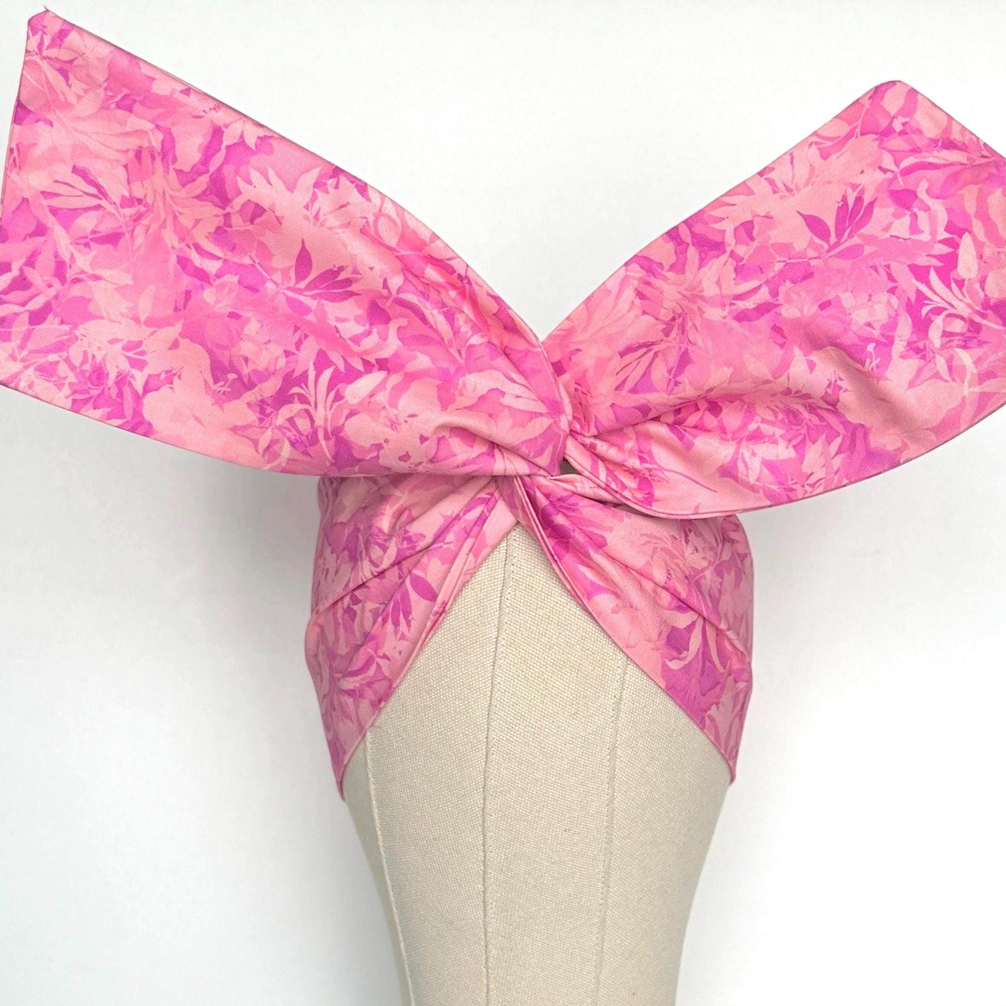 Extra Wide Adjustable Wire Headband, Print Tropical Floral Print, Boho Wired Headband, Fabric Head Wrap, BendableTurban, Gift for Her
